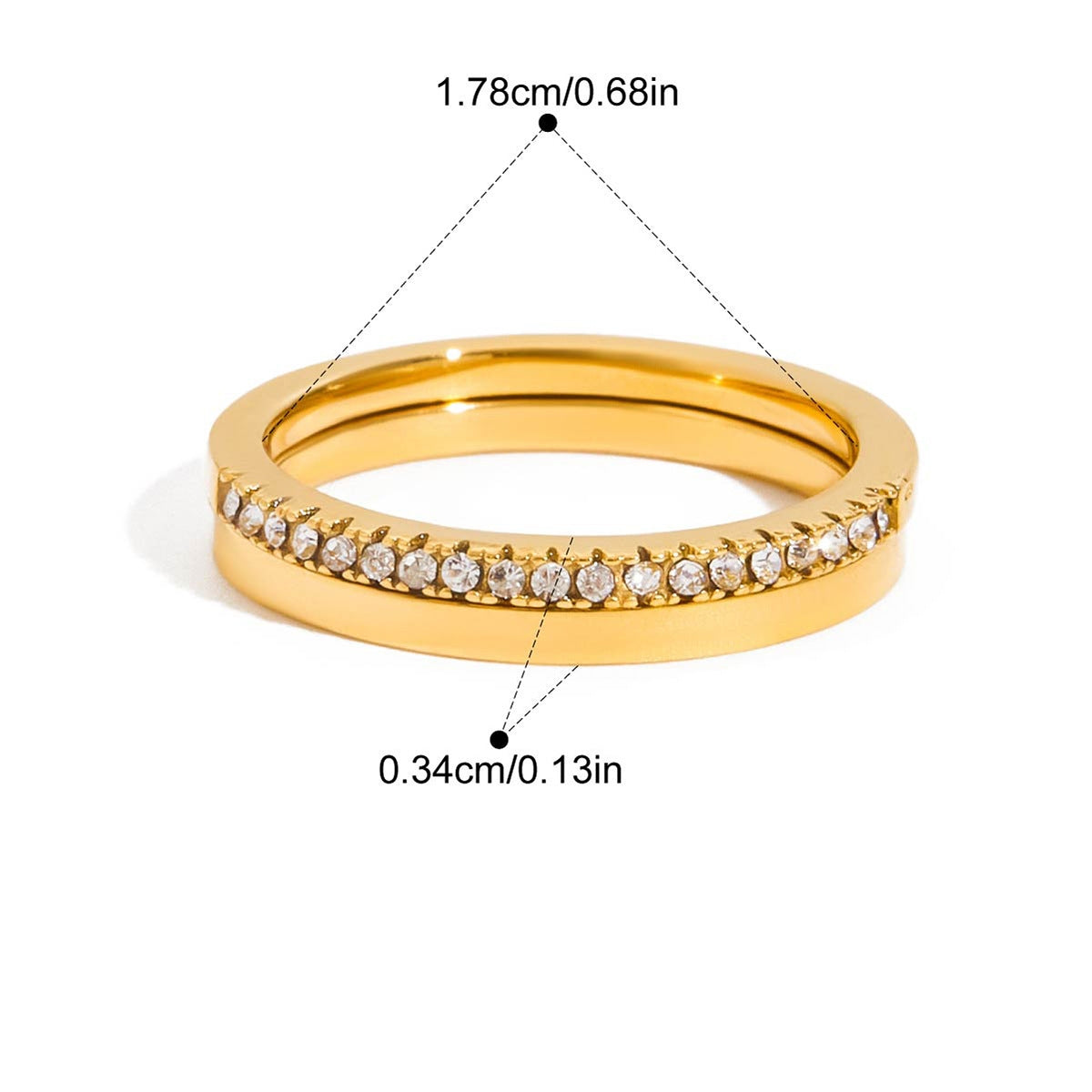Elegant Ring Collection Three Styles Non-Fading Design [203-205]