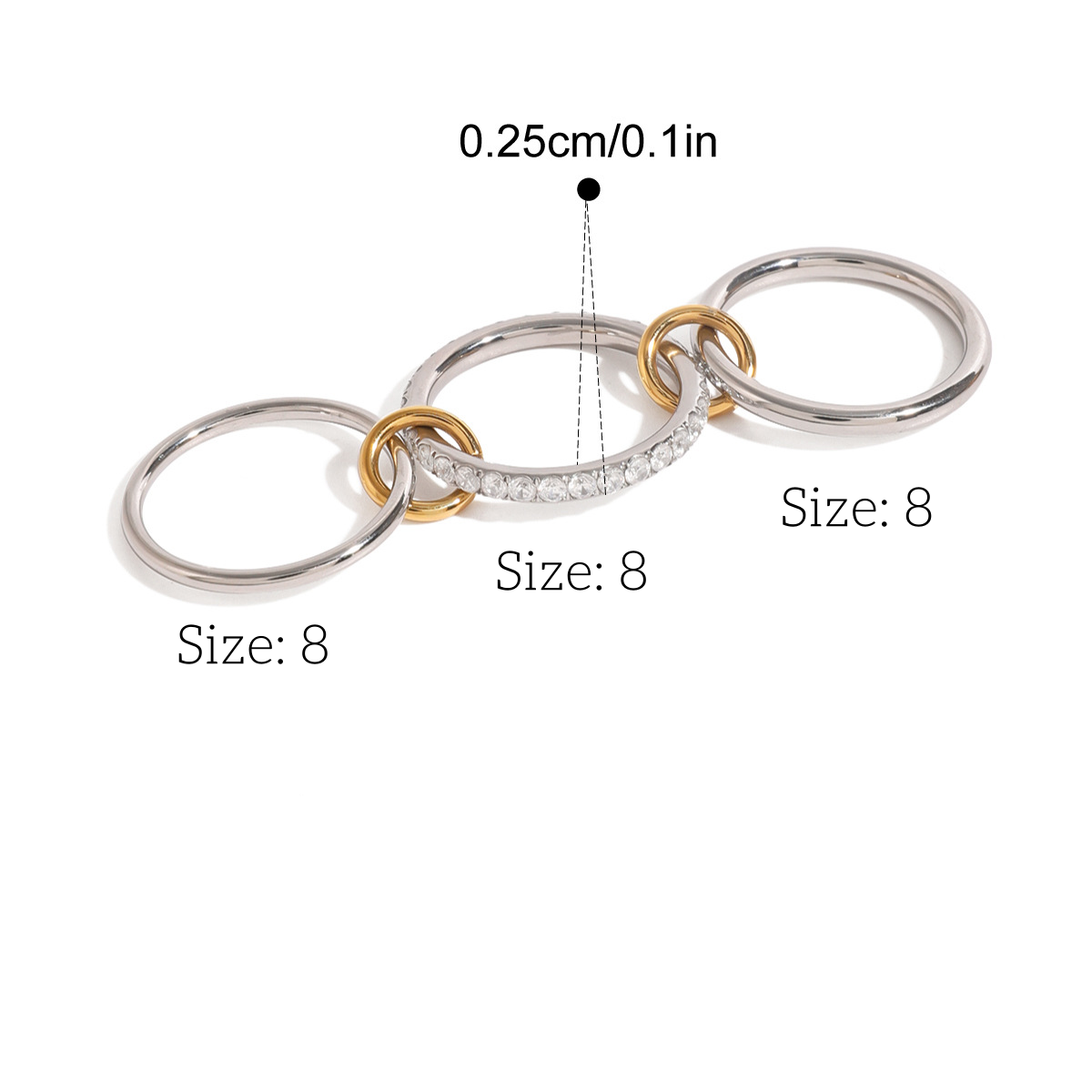 Premium Ring Collection Multiple Styles Non-Fading Design [279-293]