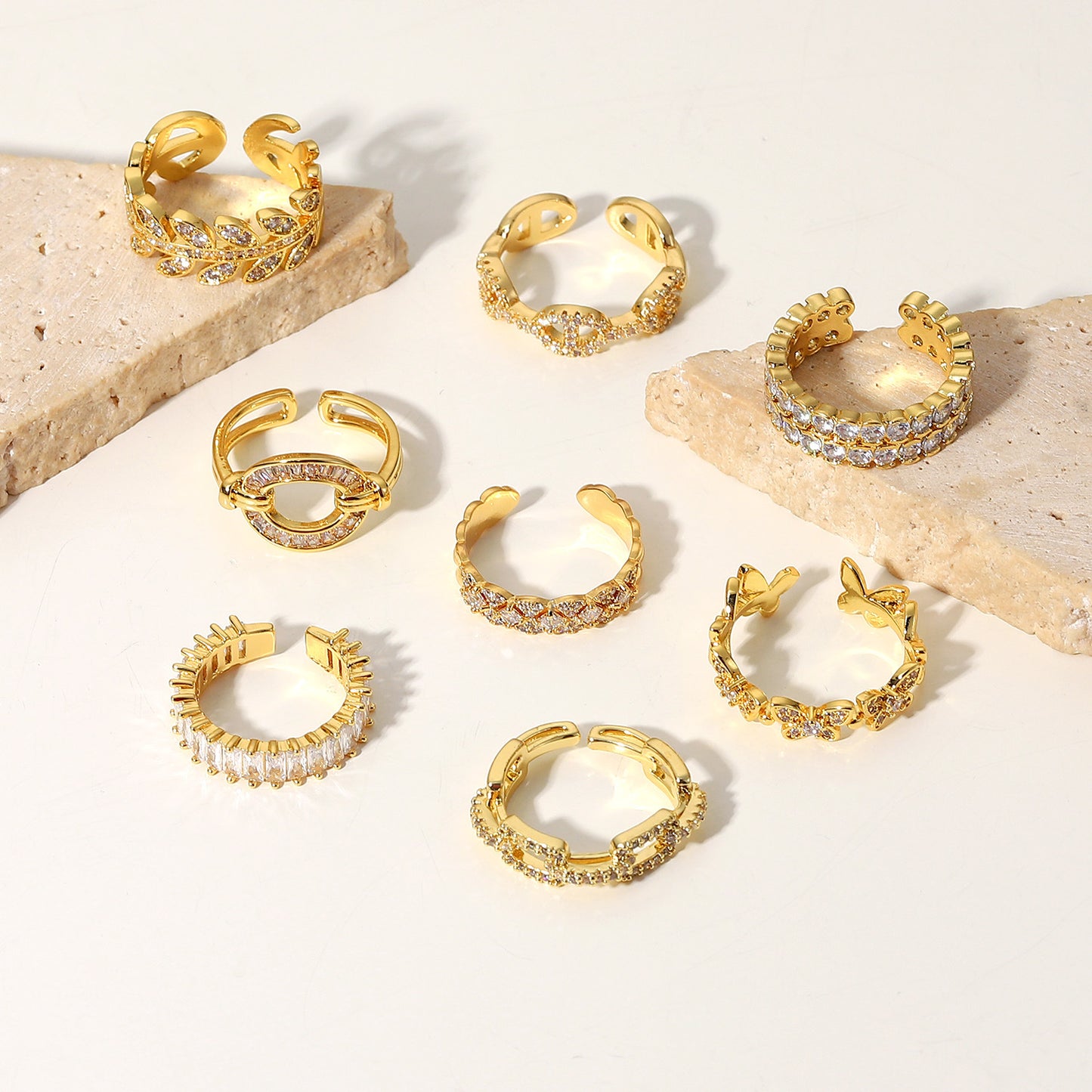 North American INS Style Fashion Open Adjustable Vintage Ring [500-509]