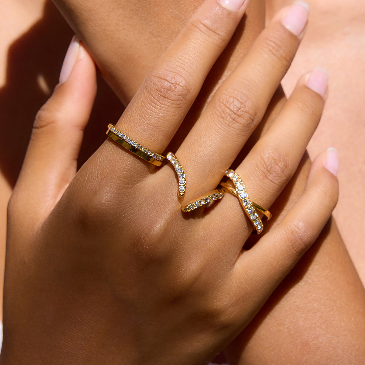 Elegant Ring Collection Three Styles Non-Fading Design [203-205]