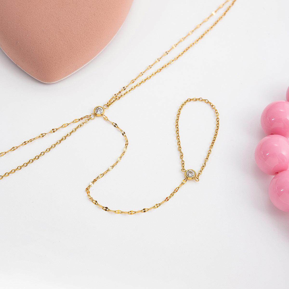 Elegant Luxury Necklace Delicate Chain Non-Fading Design [103]
