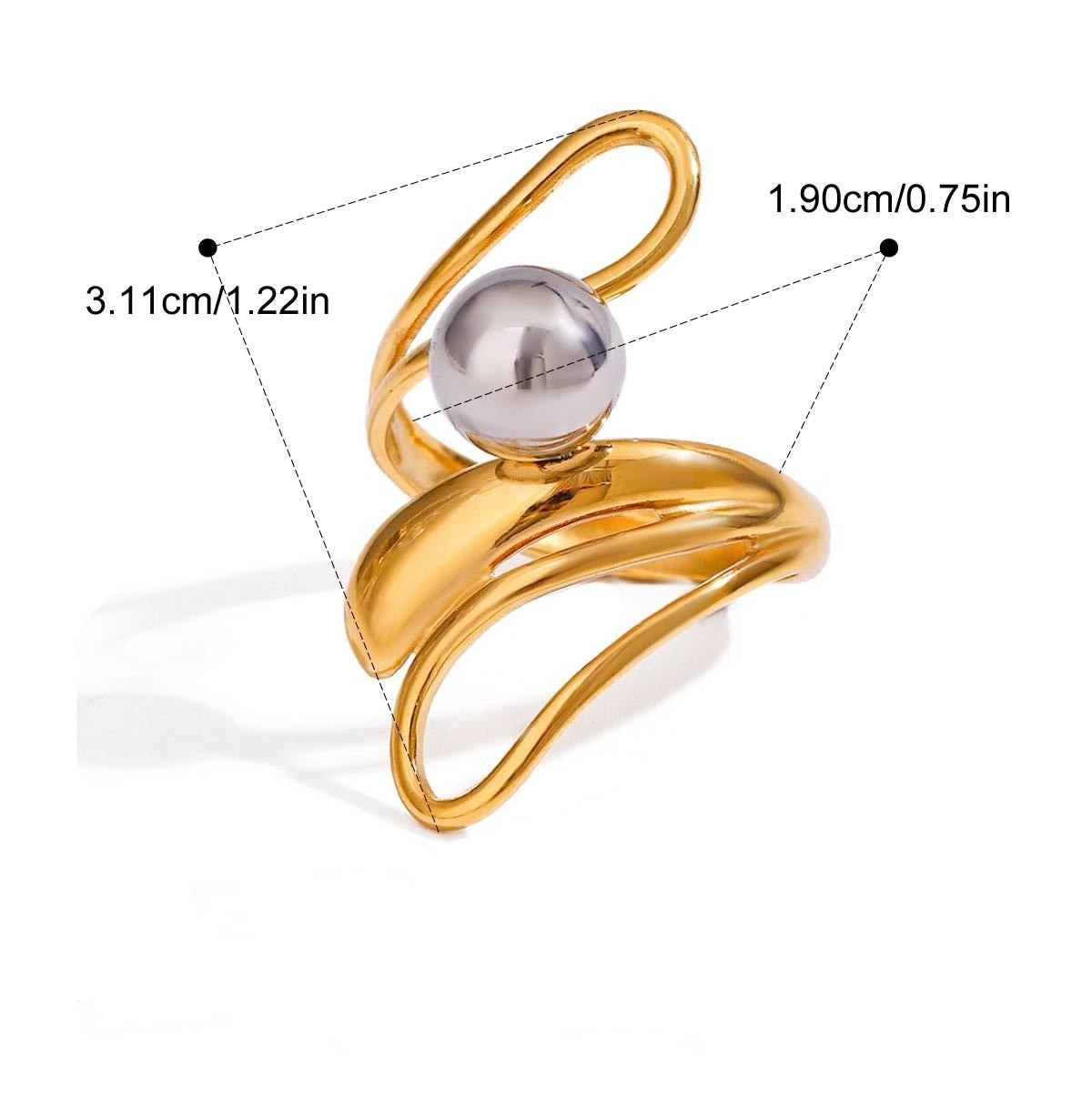 Minimalist Geometric Ring Collection Multiple Styles Non-Fading  [266-271]