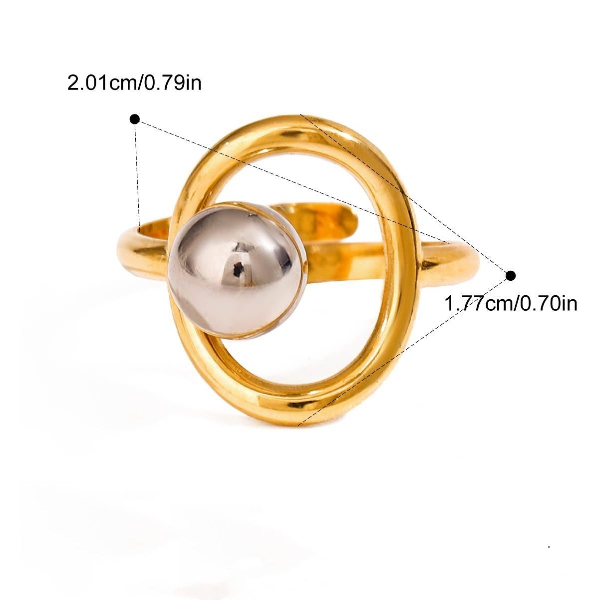Minimalist Geometric Ring Collection Multiple Styles Non-Fading  [266-271]