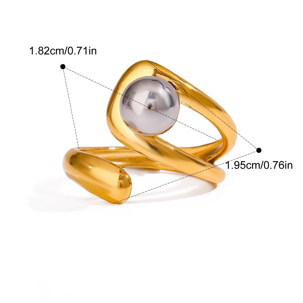 Minimalist Geometric Ring Collection Multiple Styles Non-Fading  [266-271]