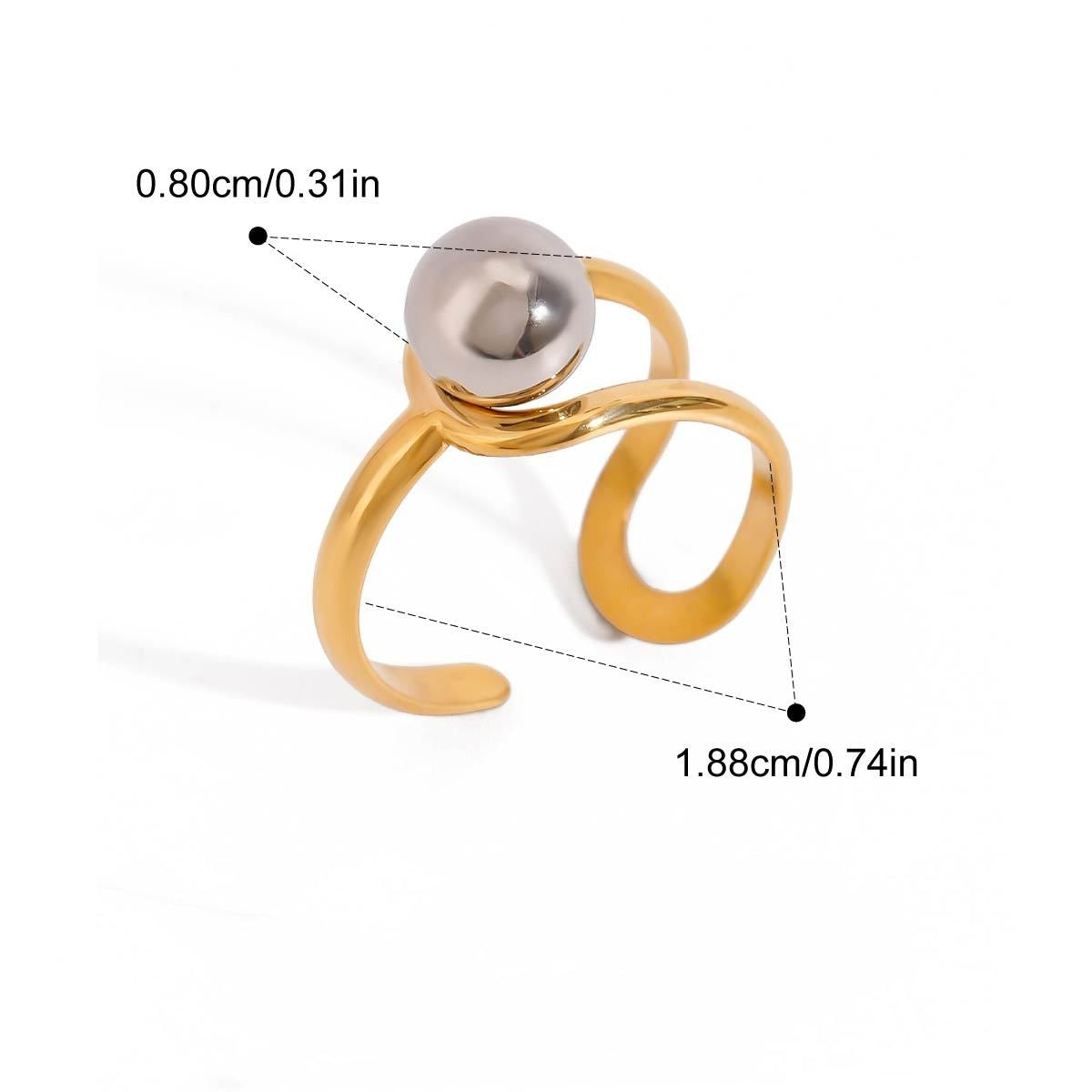 Minimalist Geometric Ring Collection Multiple Styles Non-Fading  [266-271]