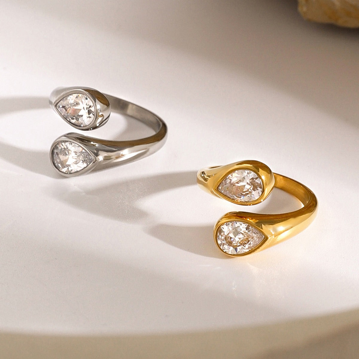 European American INS Style Simple Luxury Stackable Adjustable Non-Fading Ring  [260-264]