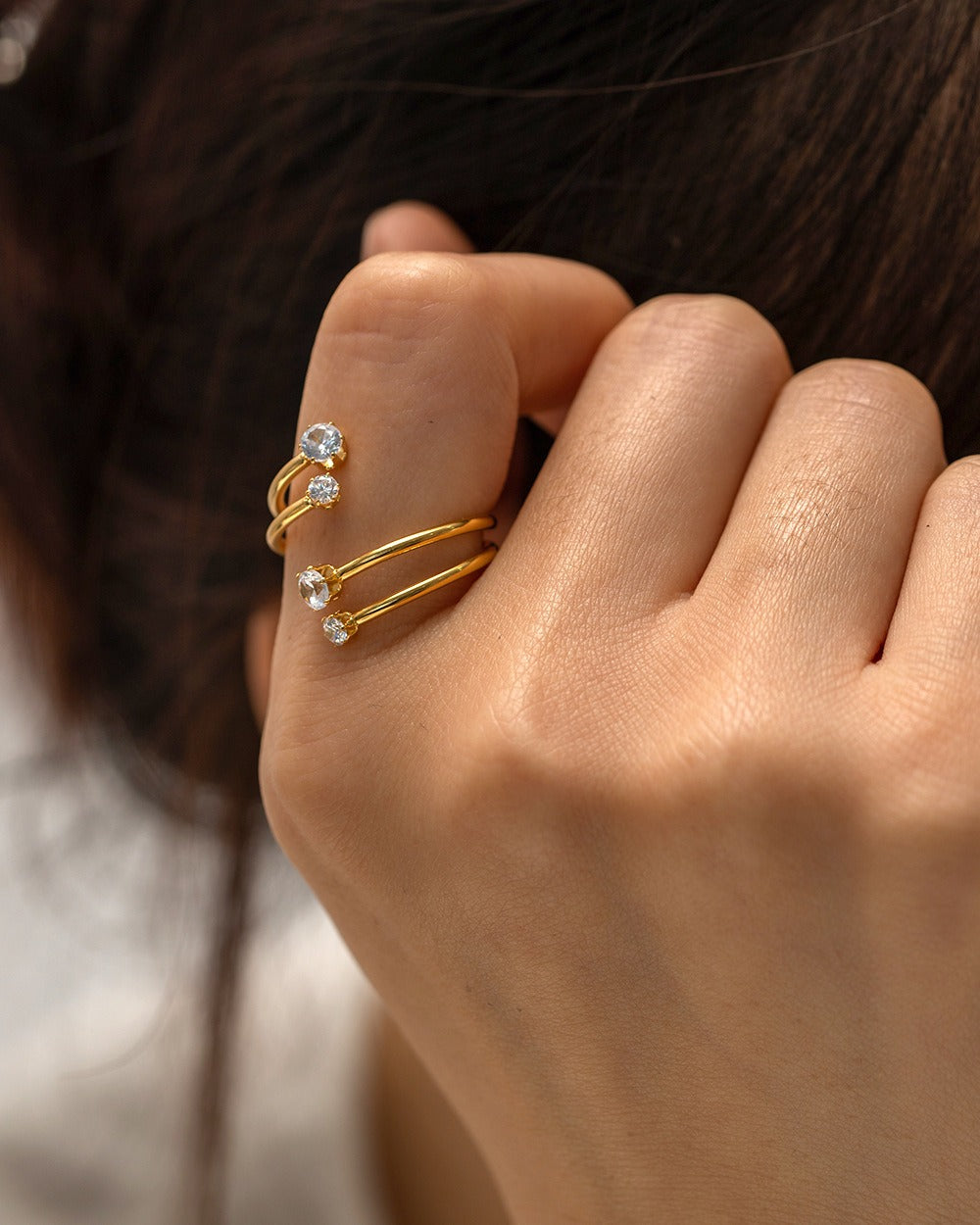 North American INS Style Parallel Open Adjustable Non-Fading Versatile Ring [220]