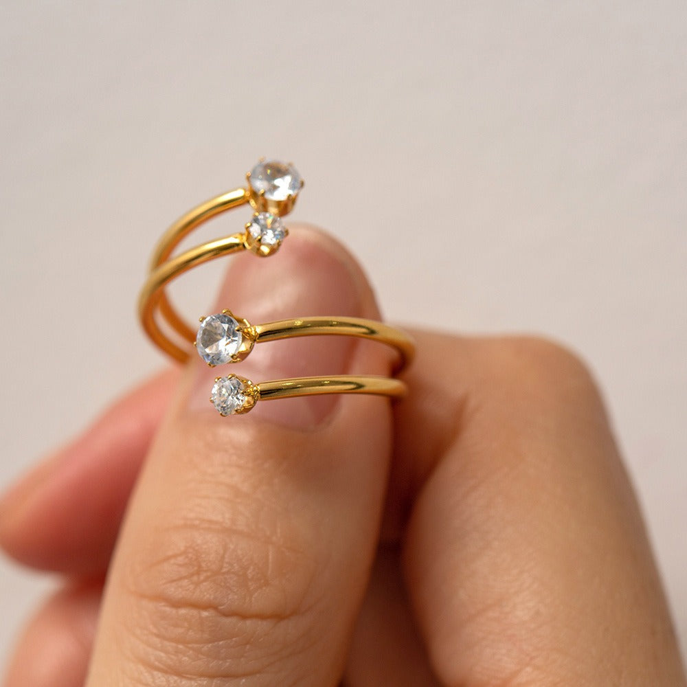 North American INS Style Parallel Open Adjustable Non-Fading Versatile Ring [220]