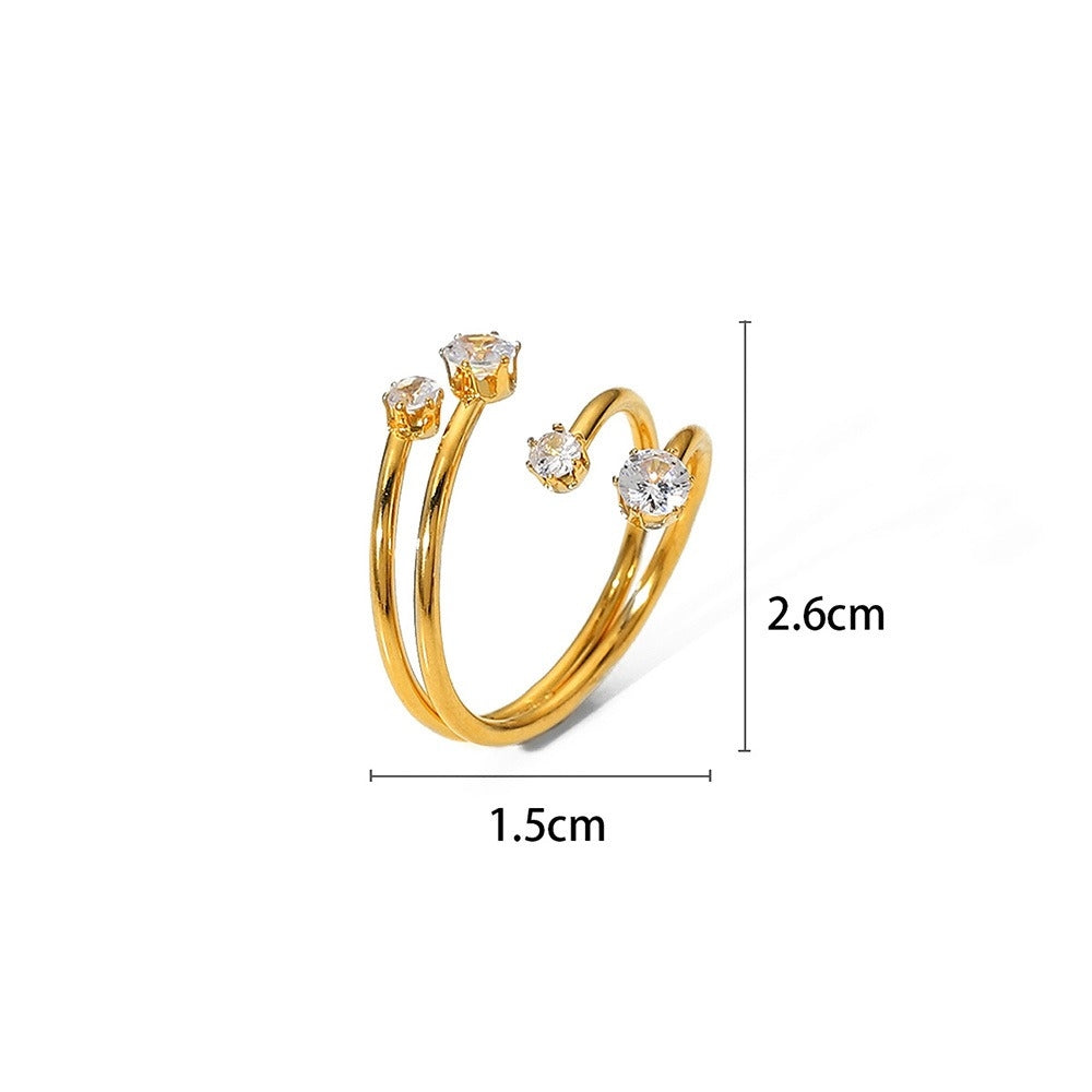 North American INS Style Parallel Open Adjustable Non-Fading Versatile Ring [220]
