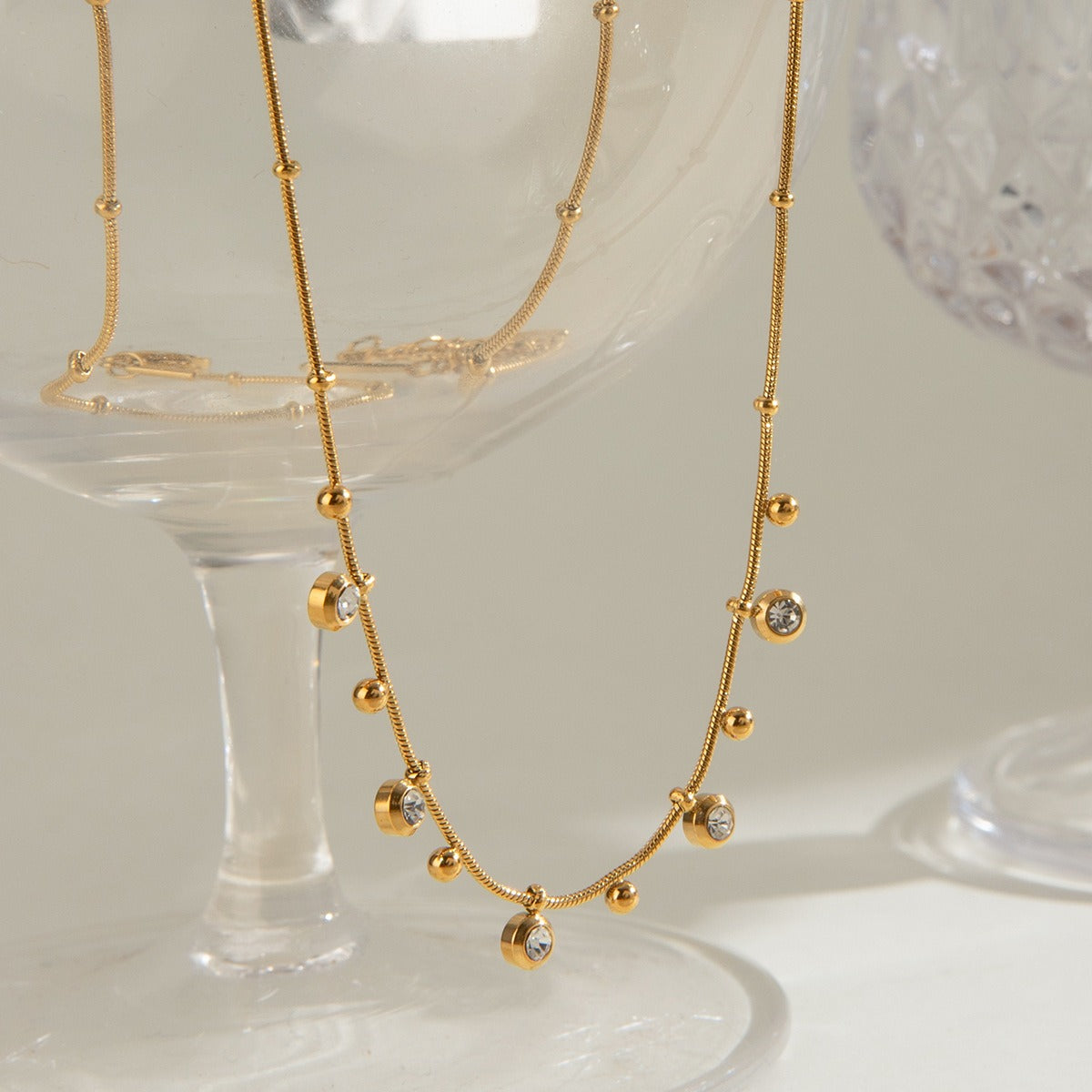 Luxury Collarbone Chain Necklace High-End Light Luxury Design [102]