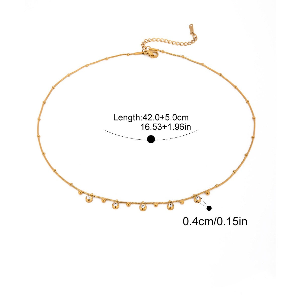 Luxury Collarbone Chain Necklace High-End Light Luxury Design [102]