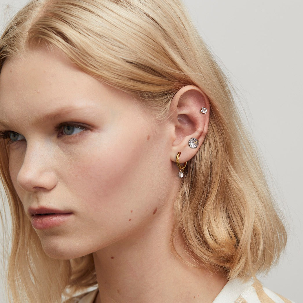 Delicate Earrings Latest Style  Set of Three Pairs [402]