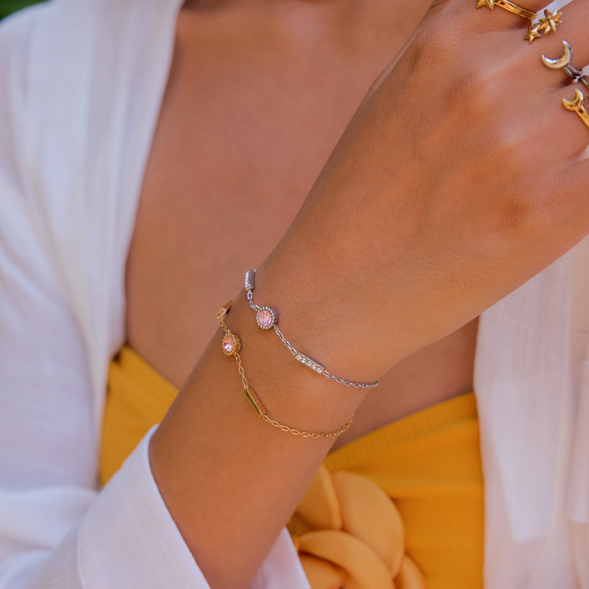 Delicate Chain Bracelet Collection Non-Fading Luxury Design  [302-303]