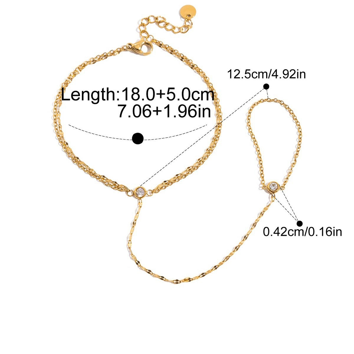 Elegant Luxury Necklace Delicate Chain Non-Fading Design [103]
