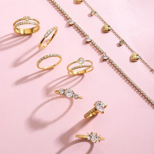 Elegant Ring Collection Multiple Styles Non-Fading Design [272-278]