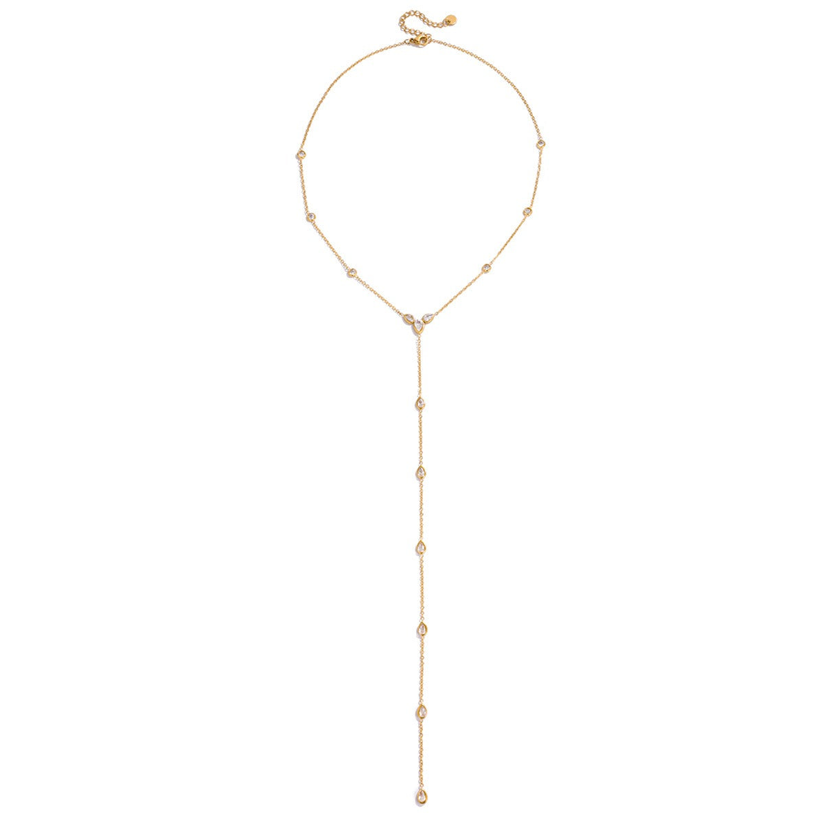 Y-Chain Luxury Long Necklace - Tarnish-Free Premium Design [101]
