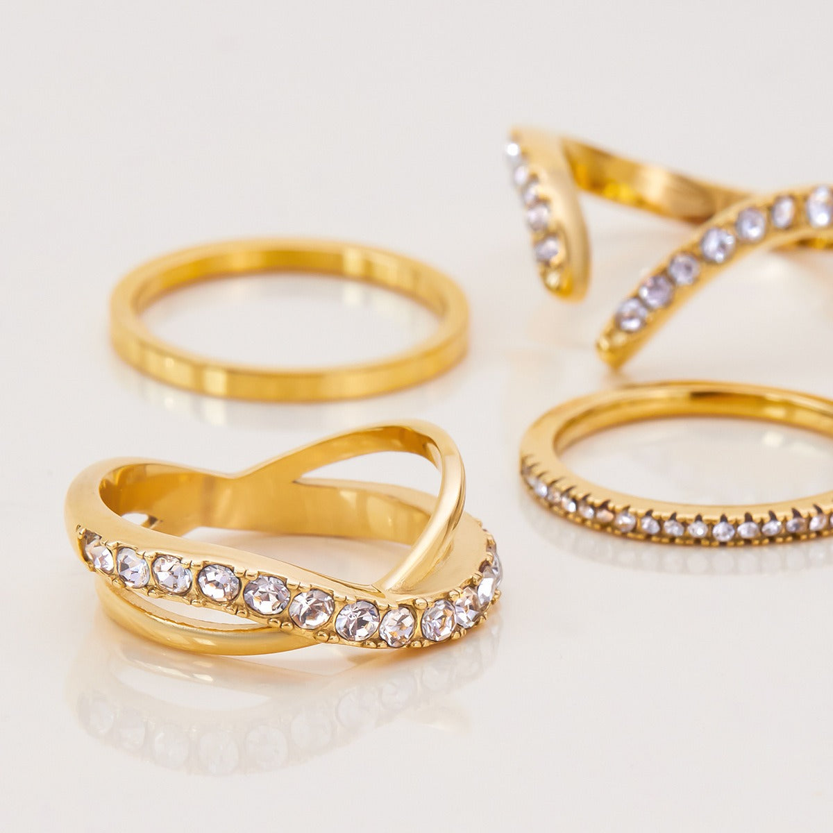 Elegant Ring Collection Three Styles Non-Fading Design [203-205]