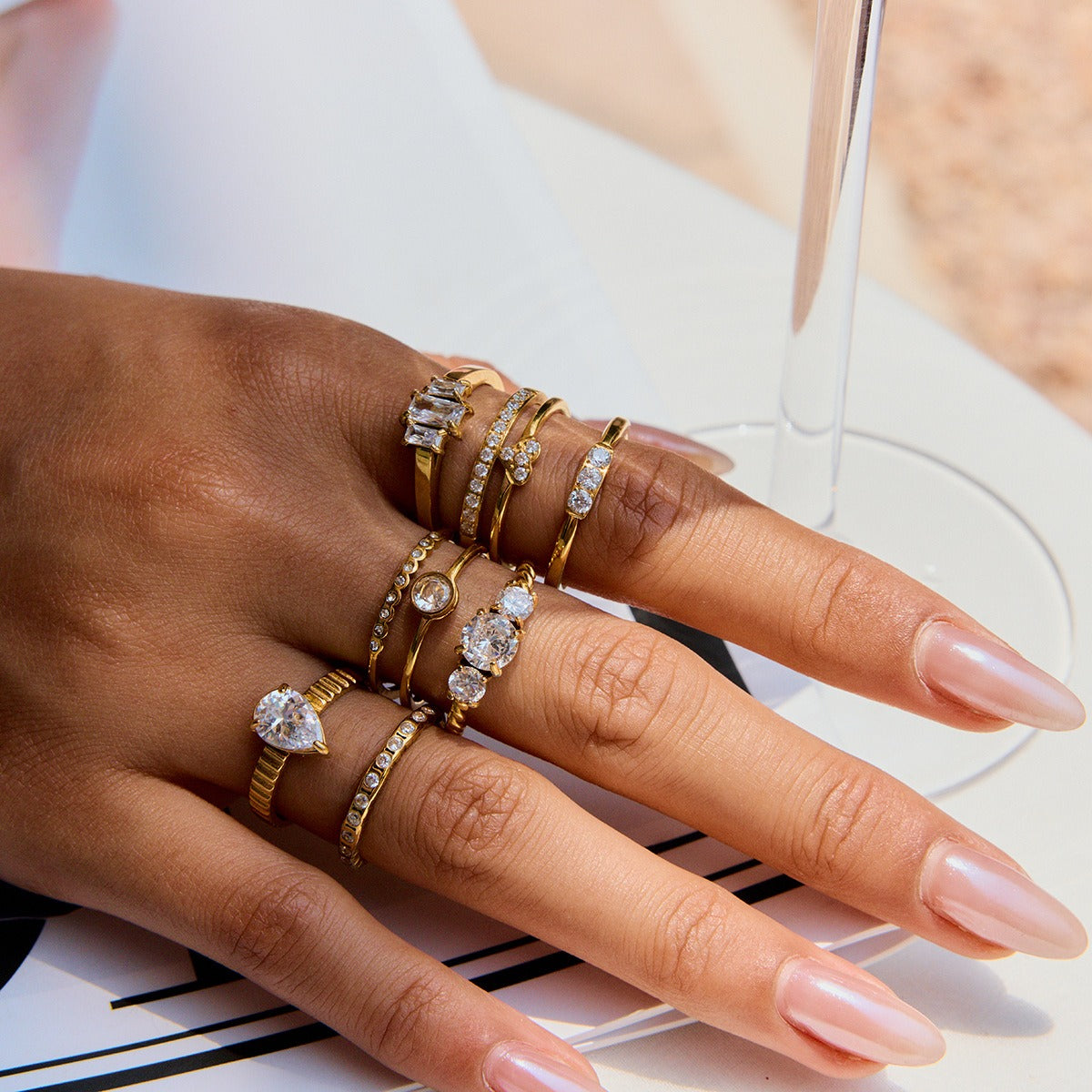 Elegant Ring Collection Multiple Styles Non-Fading Design [272-278]