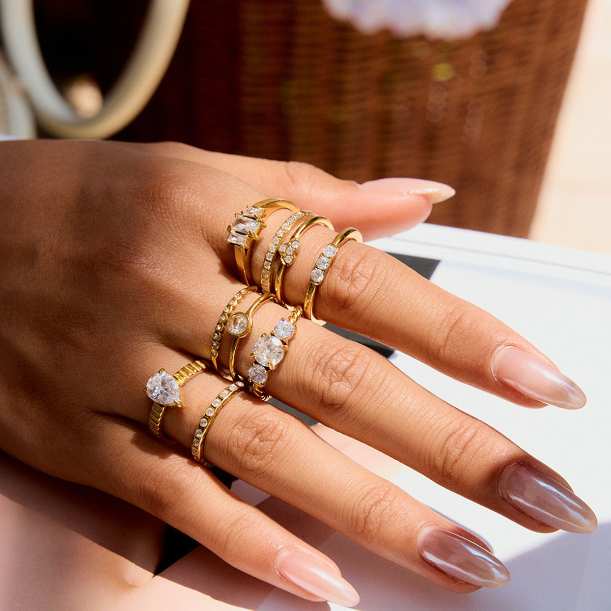 Elegant Ring Collection Multiple Styles Non-Fading Design [272-278]
