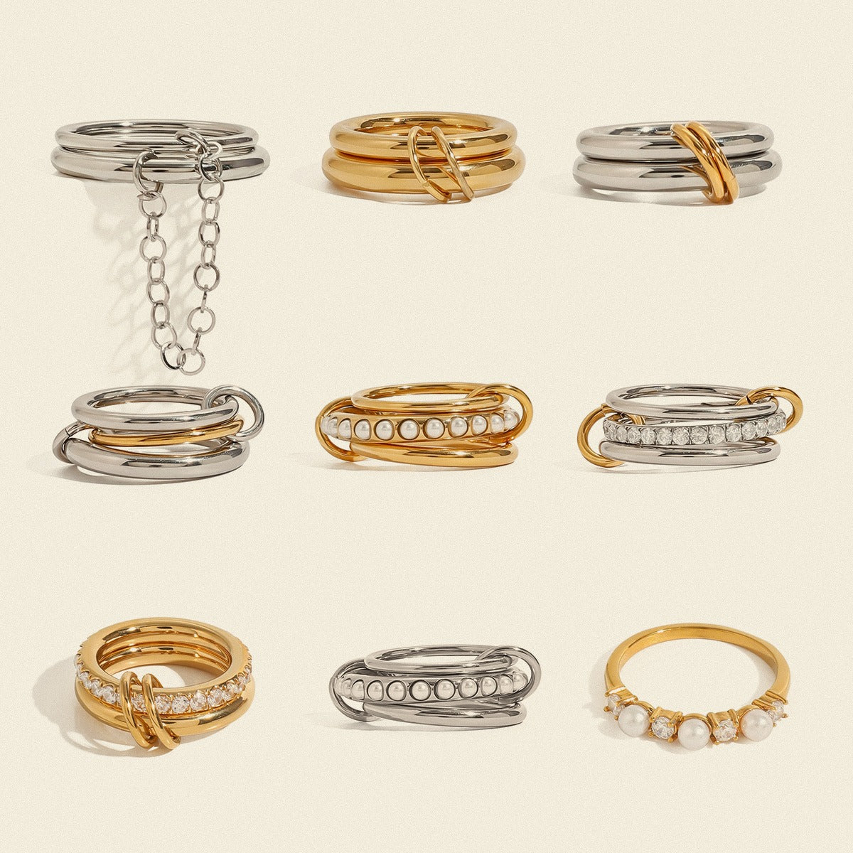 Premium Ring Collection Multiple Styles Non-Fading Design [279-293]