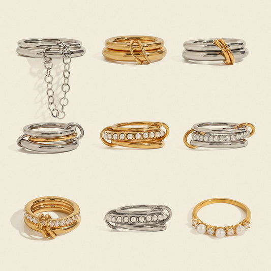 Premium Ring Collection Multiple Styles Non-Fading Design [279-293]