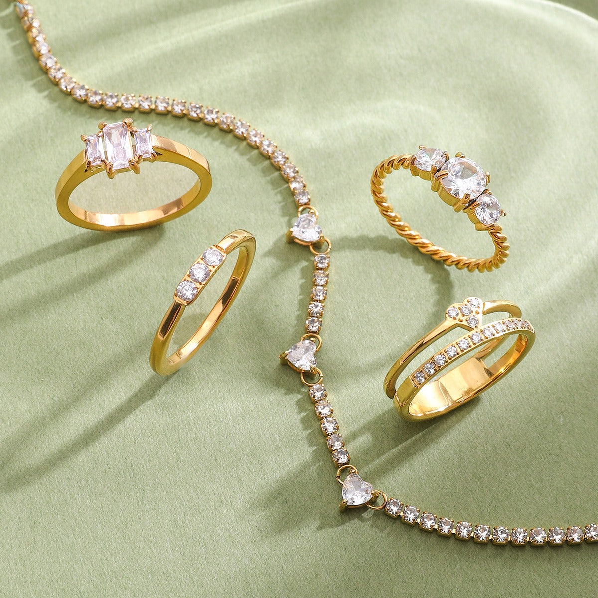 Elegant Ring Collection Multiple Styles Non-Fading Design [272-278]