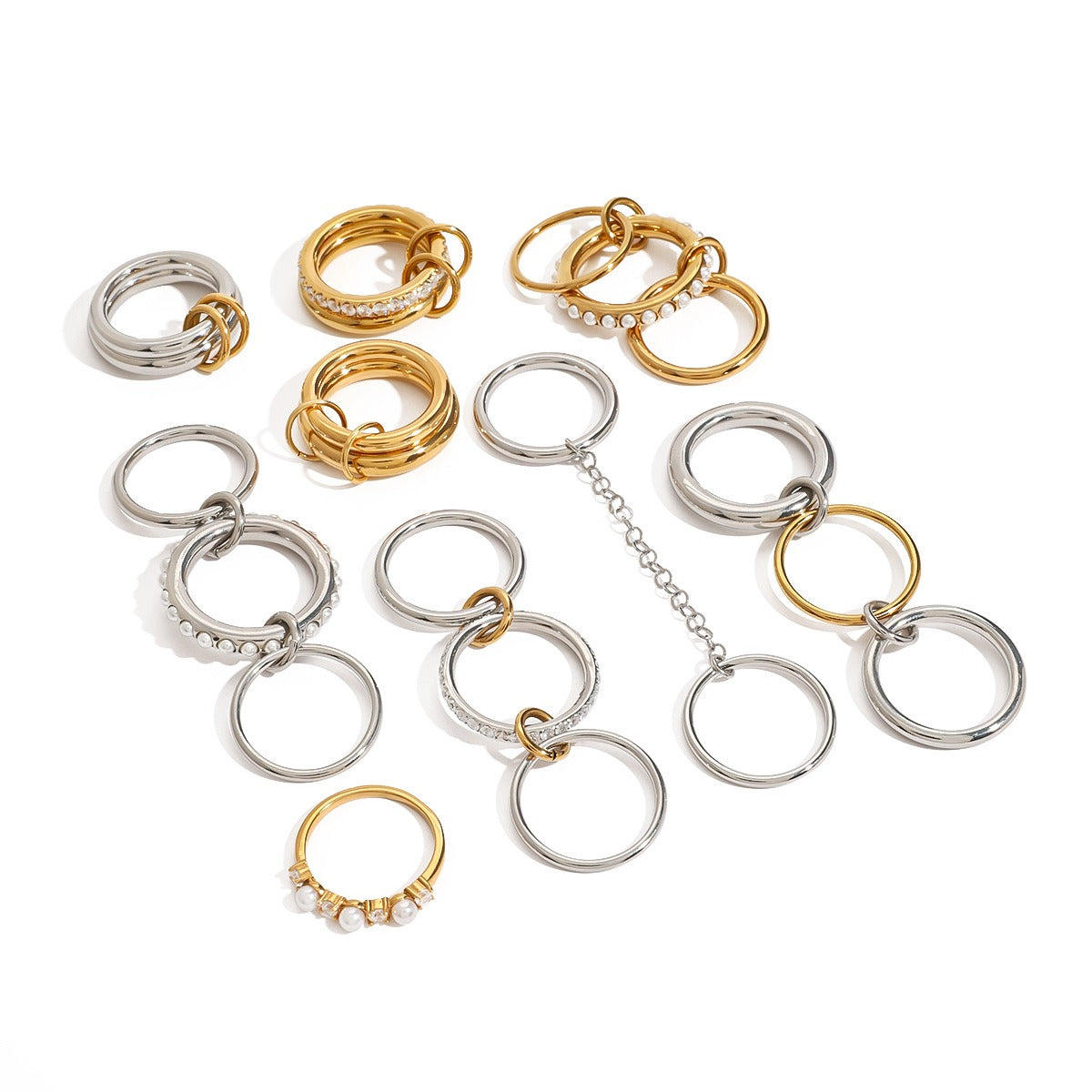 Premium Ring Collection Multiple Styles Non-Fading Design [279-293]