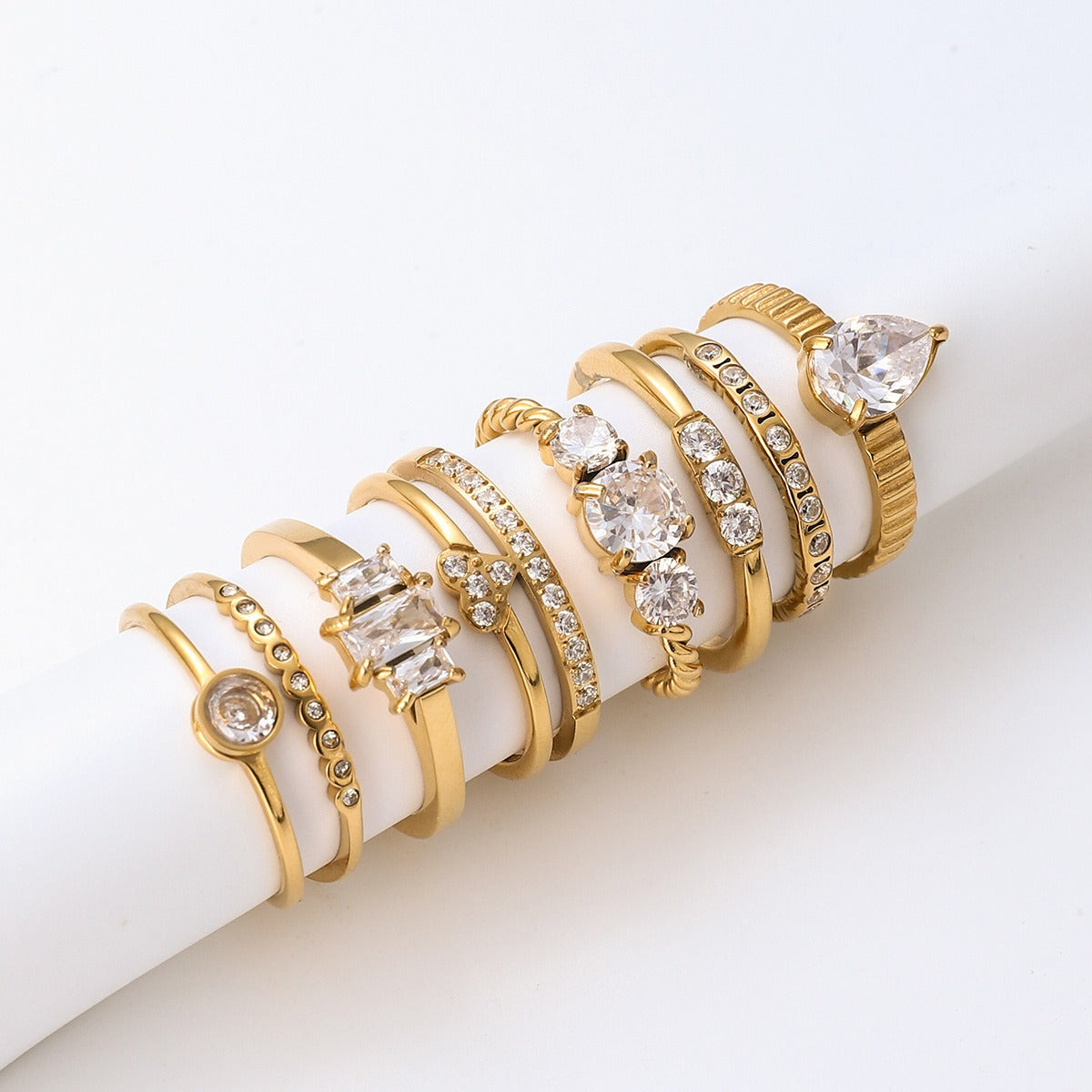 Elegant Ring Collection Multiple Styles Non-Fading Design [272-278]