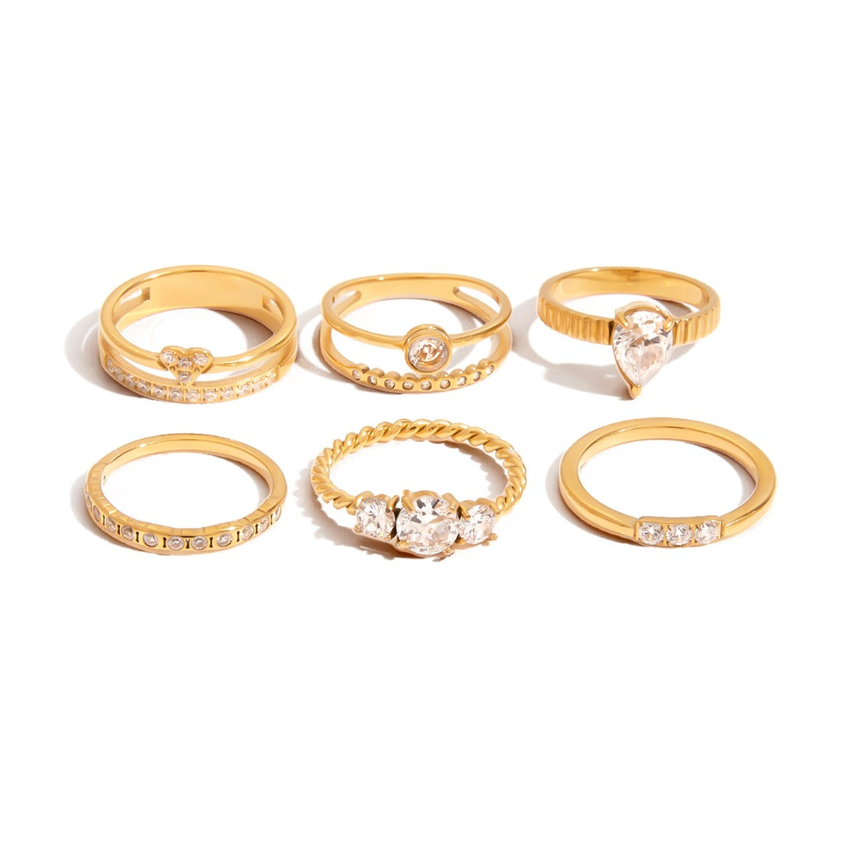 Elegant Ring Collection Multiple Styles Non-Fading Design [272-278]
